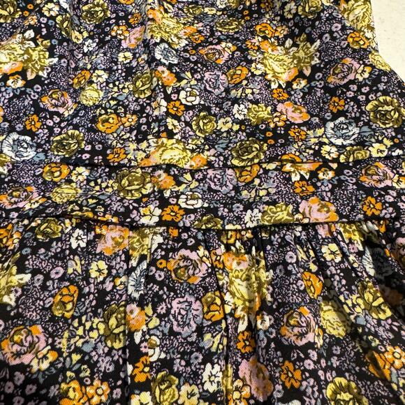 Target Cottage Core Floral Maxi Dress Size XS Blue Gold Prairie Feminine Modest - Picture 9 of 12